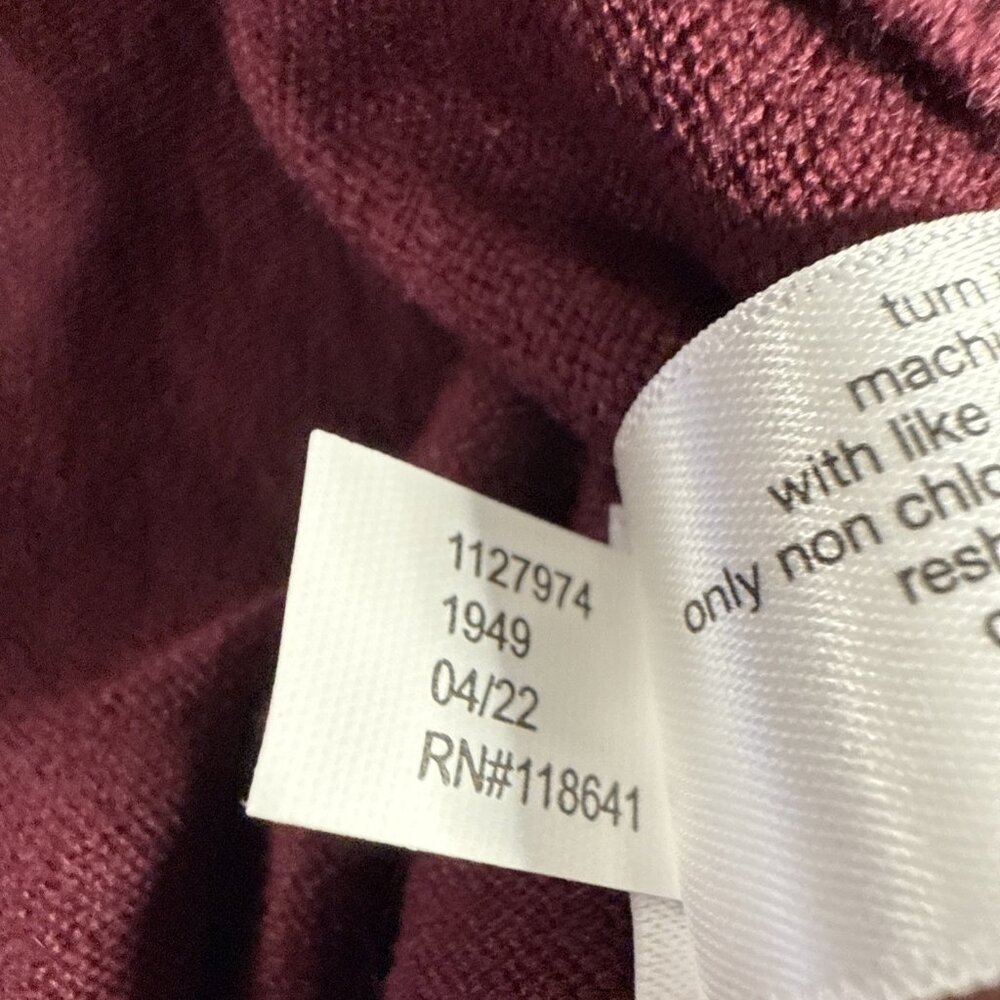 Lane Bryant Sweater Womens‎ 18/20 Maroon V-NECK Long Sleeve Retails $60.00 NWT - Picture 7 of 11